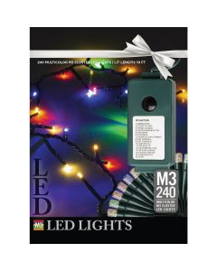 J Hofert Multi 240-Bulb M3 LED Cluster String Light Set