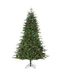 Gerson 7.5 Ft. Timber Ridge Pine 650-Bulb Dual Color Changing LED Prelit Artificial Christmas Tree