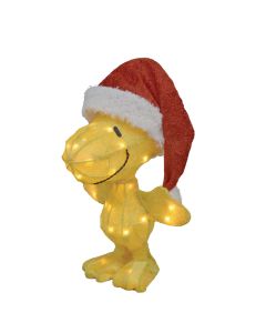 Peanuts 18 In. LED Woodstock with Santa Hat Holiday Figure