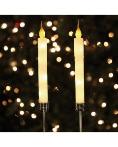 Alpine 40 In. LED Solar White Candle Holiday Garden Stake