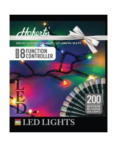 J Hofert Multi 200-Bulb M5 LED Cluster String Light Set