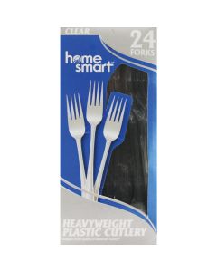 Home Smart Heavy Duty Plastic Forks (24-Count)