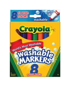 Crayola Assorted Color Broad Line Washable Markers (8-Pack)