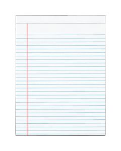 Staples 8-1/2 In. W. x 11 In. H. 50-Sheet White Top Bound Legal Pad (12-Pack)