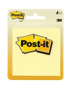 Post-It 2-7/8 In. X 2-7/8 In. Yellow Self-Stick Note Pad (4-Pack)