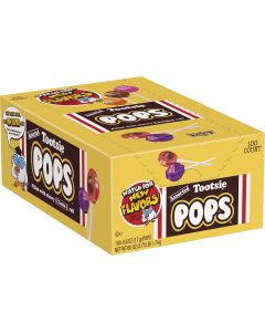 Tootsie Pop Assorted Flavor Lollipop Display (100-Count)