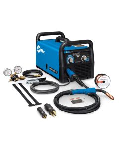 Image of Miller® Millermatic® 211 Single Phase MIG Welder With 110 - 240 Input Voltage, 230 Amp Max Output, Advanced Auto-Set™ Material Thickness, Fan-On-Demand™ Cooling, And Accessory Package