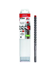 Image of 1/2" x 6" x 8" Rebar Demon™ SDS-Plus 4-Cutter Full Carbide Head Hammer Drill Bit 25 Pack