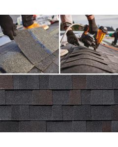 MALARKEY HIGHLANDER FLEXRIDGE ARCHITECTURAL SHINGLE 12" - BLACK OAK