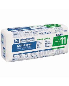 R11 24" X 93" JOHNS MANVILLE BATT KRAFT-FACED INSULATION 238 SF