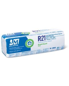 R21 16 "X 93" JOHNS MANVILLE BATT KRAFT-FACED INSULATION 67.81 SF