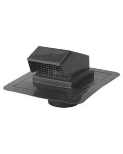 Rvs4 4" Black Roof Vent W/stem