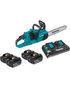 36V (18V X2) LXT® Brushless 14" Chain Saw Kit, 4 ea. BL1850B battery, dual port charger (5.0Ah)