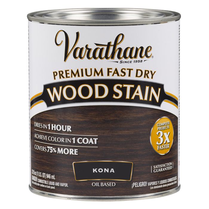 1 Qt Rust-Oleum 262010 Kona Varathane Premium Fast Dry Wood Stain