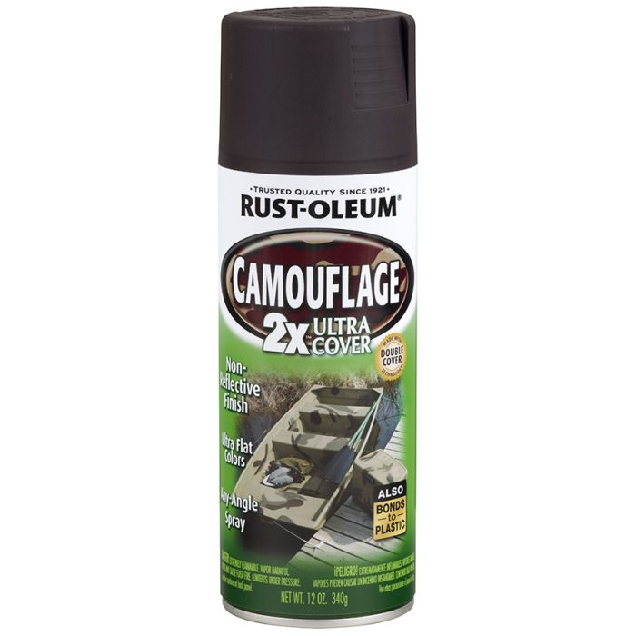 12 Oz. Rust-Oleum 279178 Earth Brown Specialty 2X Camouflage Spray Paint