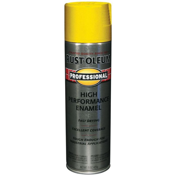 15 Oz Rust-Oleum 7543838 Safety Yellow Professional High Performance Enamel Spray Paint