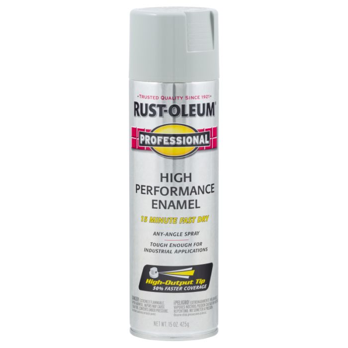 15 Oz Rust-Oleum 7581838 Light Machine Gray Professional High Performance Enamel Spray Paint