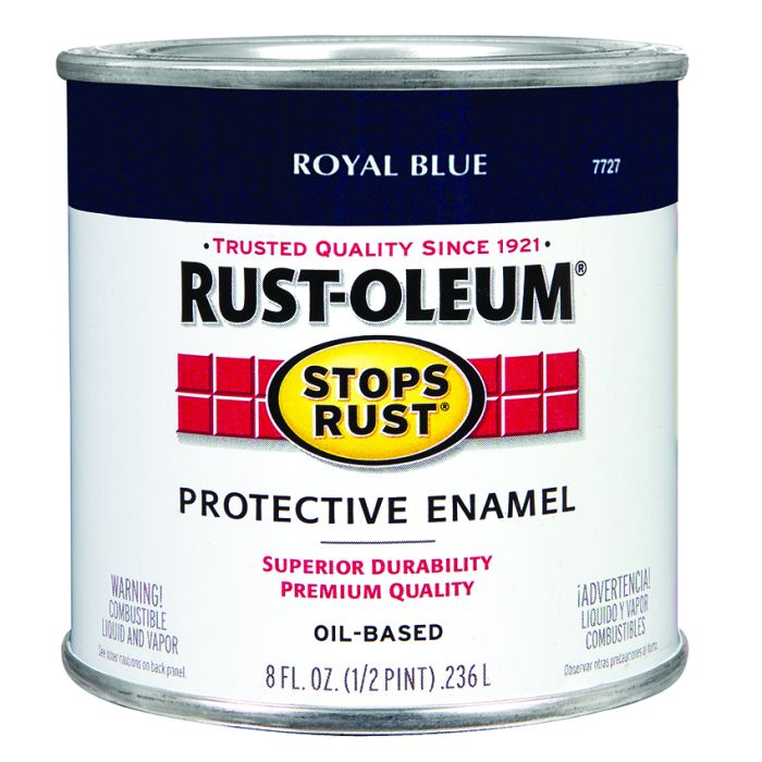 1/2 Pt Rust-Oleum 7727730 Royal Blue Stops Rust Protective Enamel