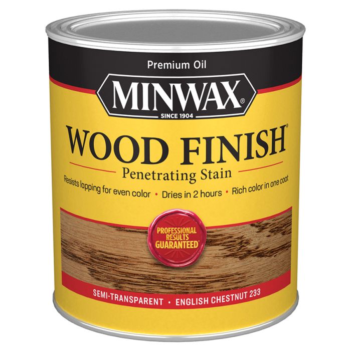 1 Qt Minwax 70044 English Chestnut Wood Finish Oil-Based Wood Stain