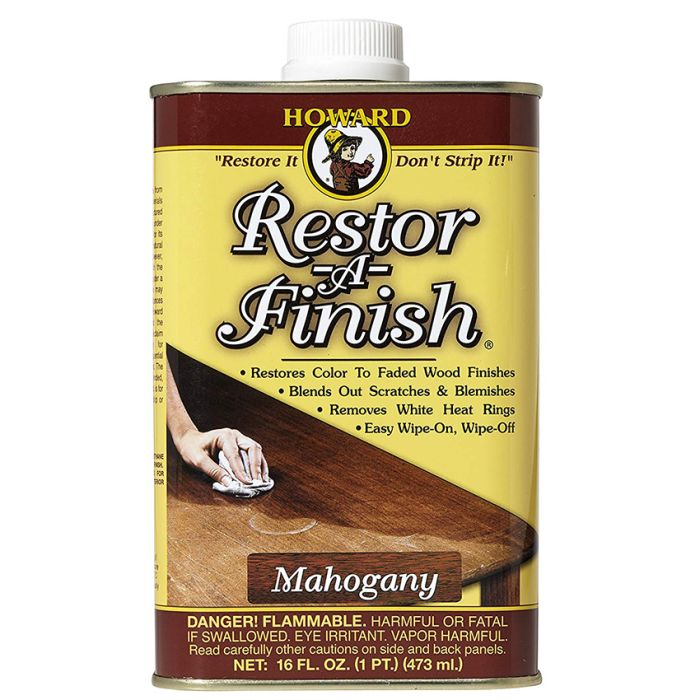 1 Pt Howard RF5016 Mahogany Restor-A-Finish One-Step Refinisher
