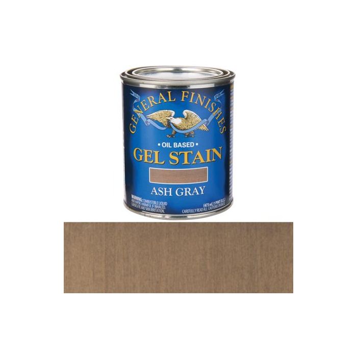 1 Pt General Finishes APT Ash Gray Gel Stain Oil-Based Heavy Bodied Stain