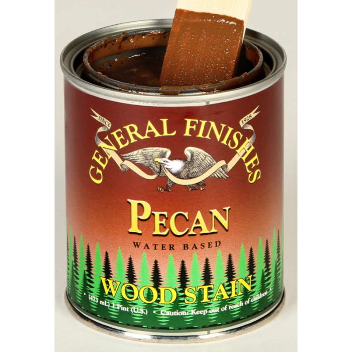 1 Qt General Finishes WPQT Pecan Wood Stain Water-Based Penetrating Stain