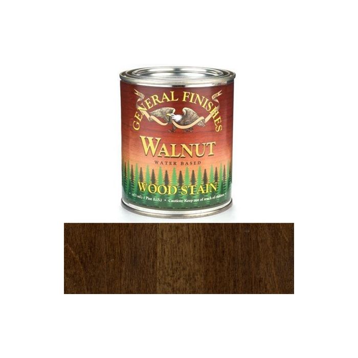 1 Pt General Finishes WWPT Walnut Wood Stain Water-Based Penetrating Stain