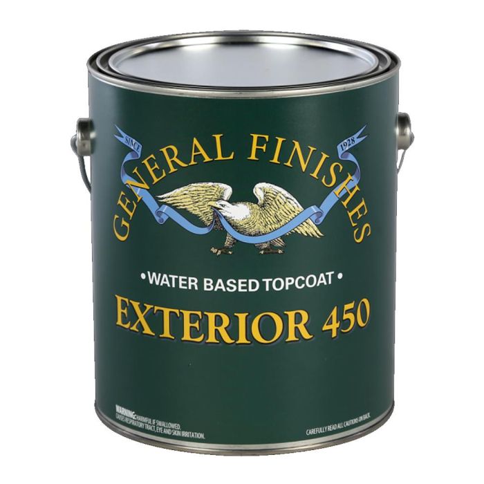1 Qt General Finishes QXS Clear Exterior 450 Topcoat Water-Based Topcoat, Satin