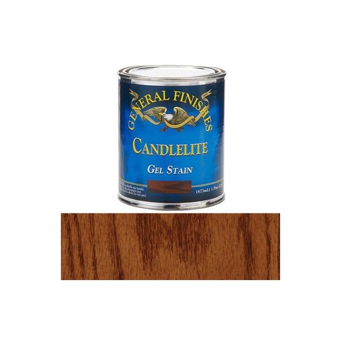 1 Pt General Finishes CP Candlelite Gel Stain Oil-Based Heavy Bodied Stain