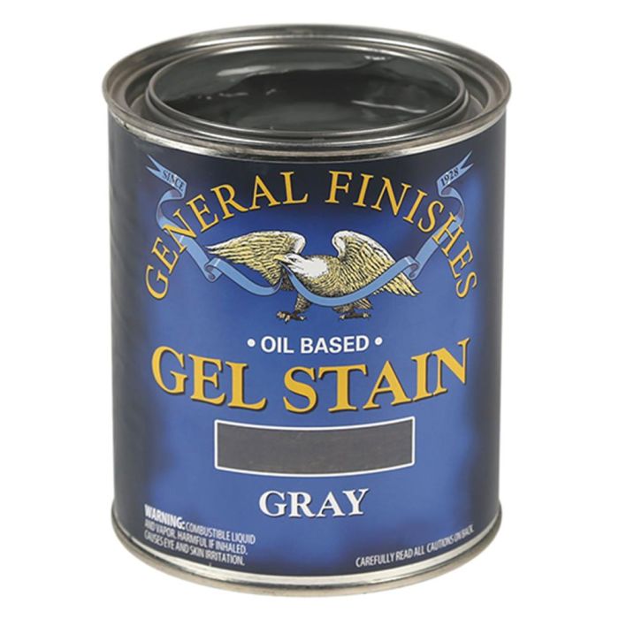 1 Pt General Finishes GRP Gray Gel Stain Oil-Based Heavy Bodied Stain