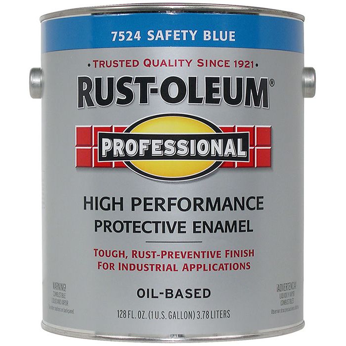 1 Gallon Rust-Oleum 7524402 Safety Blue Professional High Performance Protective Enamel