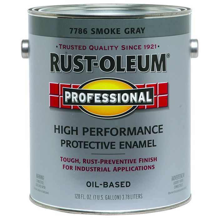 1 Gallon Rust-Oleum 7786402 Smoke Gray Professional High Performance Protective Enamel