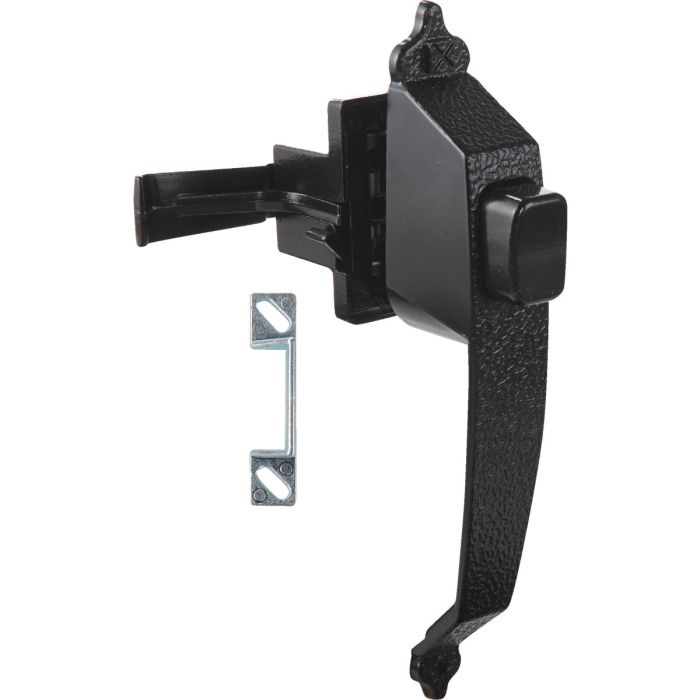 Colonial Pushbtn Latch Blk