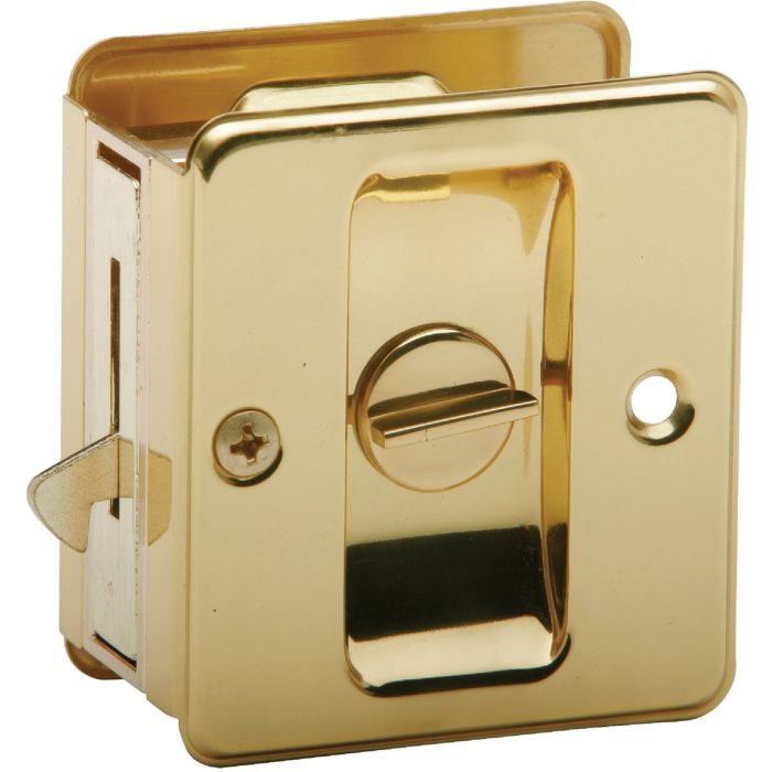 Pocket Door Latch / Pull Brass