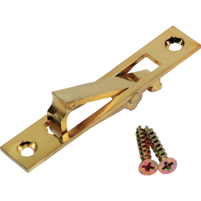 Johnson Hardware 2.94 In. L. Rectangular Bright Brass Edge Pocket Door Pull