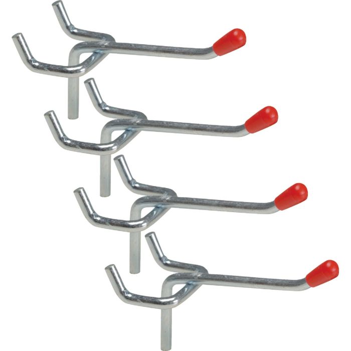 2 In. Light Duty Safety Tip Straight Pegboard Hook (4-Count)