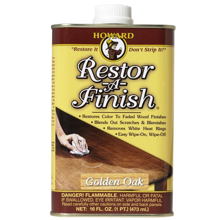 1 Pt Howard RF3016 Golden Oak Restor-A-Finish One-Step Refinisher