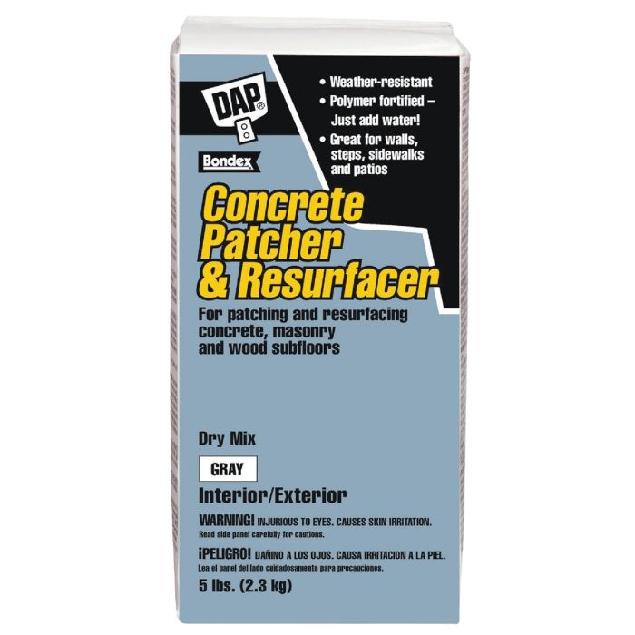 Dap Bondex 5 Lb Dry Mix - Gray Concrete Patch