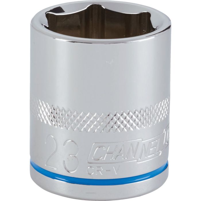 Channellock 1/2 In. Drive 23 mm 6-Point Shallow Metric Socket