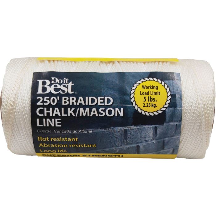 Do it Best 250 Ft. Braided Nylon Chalk/Mason Line
