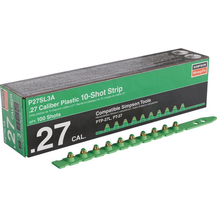 Simpson Strong-Tie 0.27-Caliber Level 3 Green Powder Load 10-Shot Strip (100-Qty)