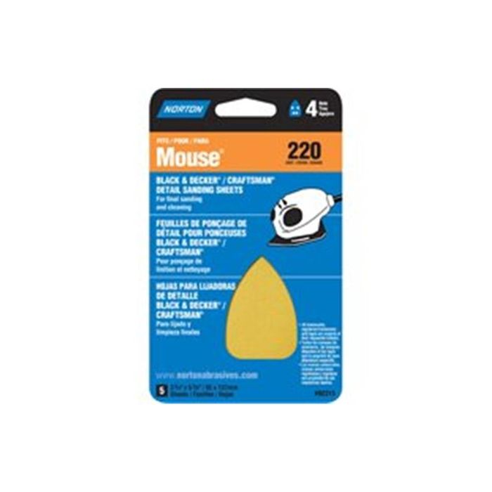 Mouse Norton 02314 Mouse Iron Shape Detail Sanding Sheet 220-Grit