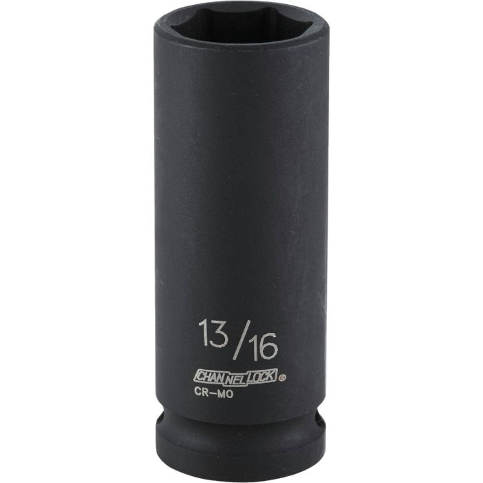 Channellock 1/2 In. Drive 13/16 In. 6-Point Deep Standard Impact Socket