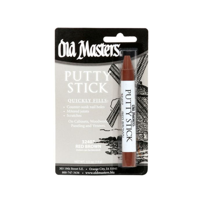 Old Masters Putty Stik - Red Brn