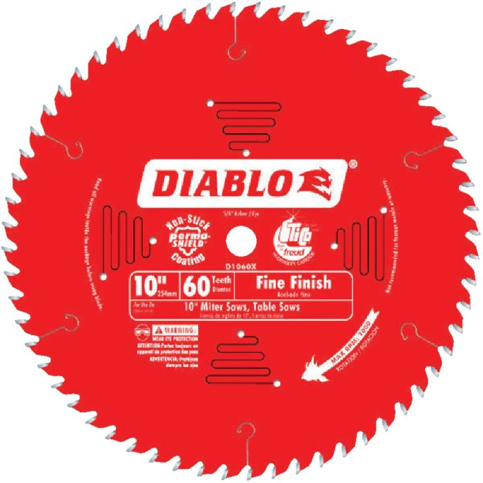 Diablo 10" X 60t Atb Blade