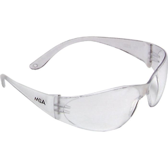 Safety Works Close Fitting Clear Frame Safety Glasses with Anti-Fog Clear Lenses