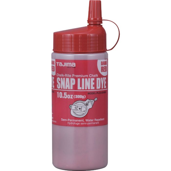 Tajima 10-1/2 Oz. Red Snap-Line Dye Chalk Line Chalk