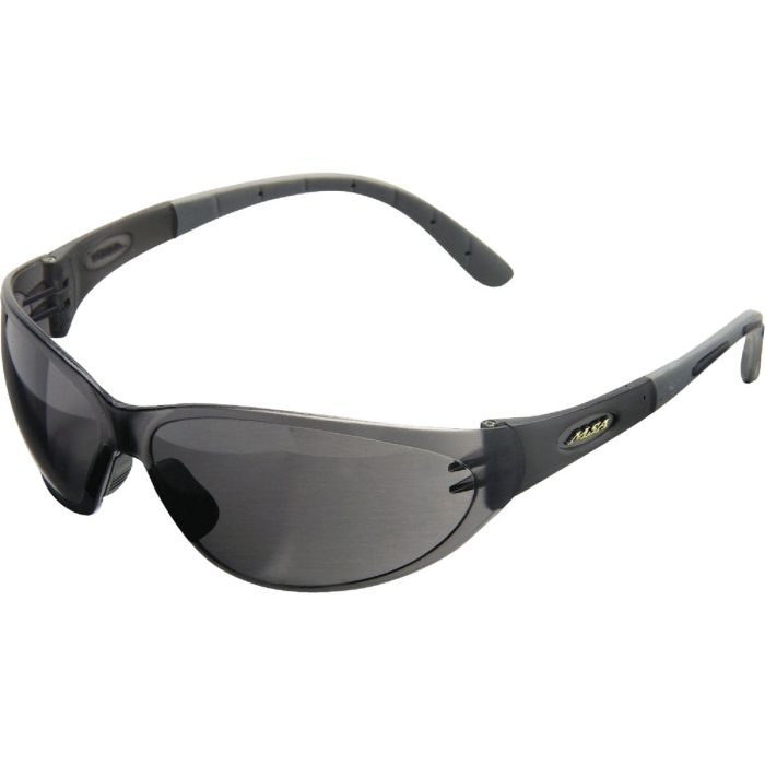Safety Works Tinted Contoured Black Frame Safety Glasses with Anti-Fog Tinted Lenses