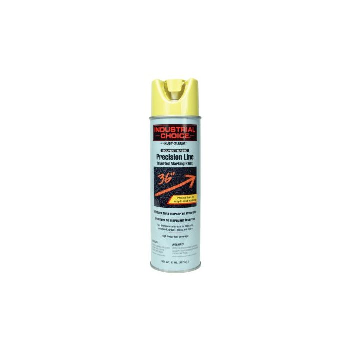 Rust-Oleum Industrial Choice Hi-Visibility Yellow 17 Oz. Inverted Marking Spray Paint