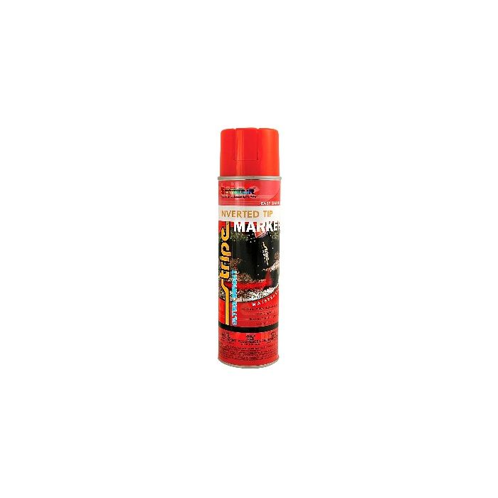 20 Oz Seymour 20-654 Fluorescent Red Stripe Ultra Bright Water-Based Inverted Marker Spray Paint